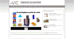 Desktop Screenshot of afcemballages.com